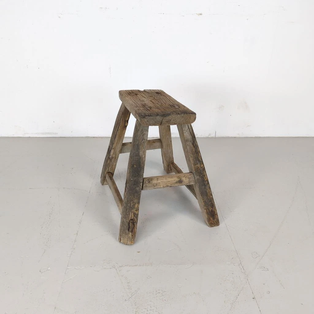 Antique wooden stool outlet
