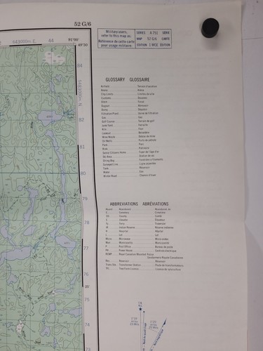 Vintage Bonheur Kenora District Ontario Canada Map 52 G/6 Edition 1 1978 - 第 2/11 張圖片