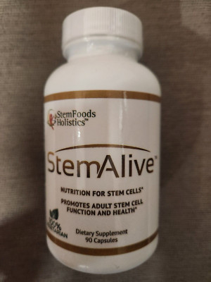 STEM ALIVE STEM FOODS HOLISTICS CELULAS MADRE 90 CAP,EXP 07/2027 NEW & FRESH