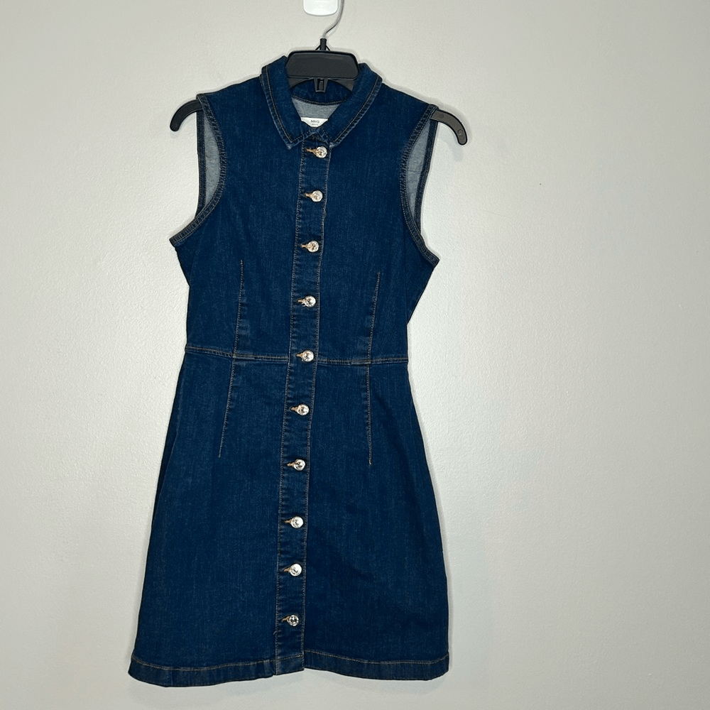 mango denim maxi dress mango denim maxi dress Pansy Scoop Neck Flounce Hem Maxi Dress Denim