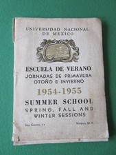 NATIOANL UNIVERSITY OF MEXICO 1954 - 1955 BOOKLET