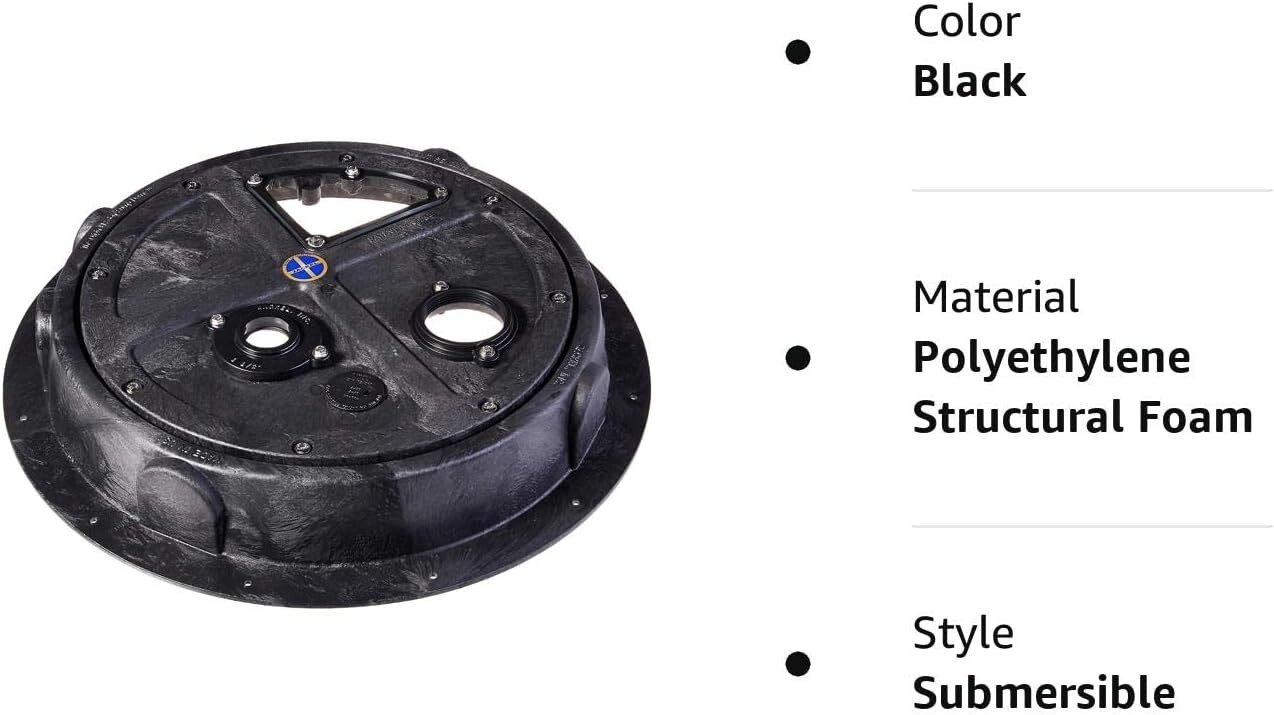 Radon/Sump Cover Dome Lid w/ Pipe Holes for Basement Radon Mitigation