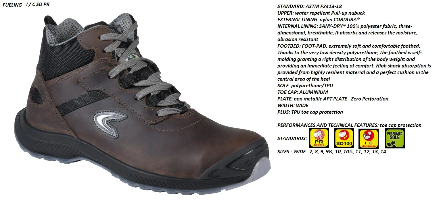 New Men's COFRA FUELING safety shoes USA/Canada safety standard 7-14