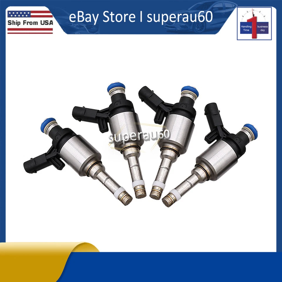 06A906036C 4x inyectores de combustible para Volkswagen Jetta Beetle Golf 2014-2018 1,8 L EE. UU. Foto 3 de 4