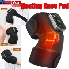 Electric Heated Knee Massager Arthritis Pain Relief Vibration Massage Joint Pad