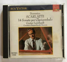 Gustav Leonhardt. Domenico Scarlatti. 14 Sonate per Clavicembalo. CD. Used, vg