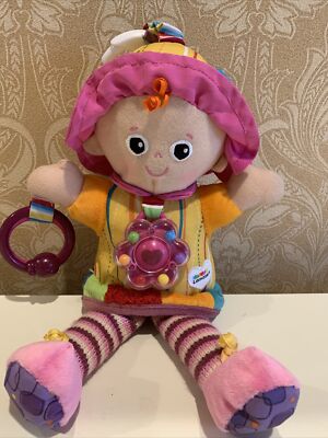 Lamaze Clip & Go Emily Crinkle Rattle Activity Baby Gitl Doll 12 