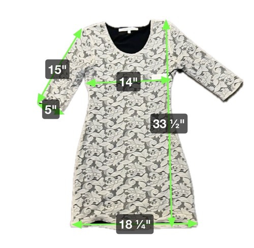 Lovers + Friends Sway Back weiß besticktes Kleid mit Spitze Größe Medium - Bild 8 von 9