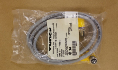 Turck WKS 6T-1-WSS 6T EuroFast Cordset U-00007 Cable WKS6T1WSS6T Sealed Package