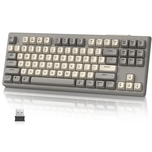 MAMBASNAKE M87 TKL- Tastiera da gioco wireless, Bluetooth/2,4 GHz, (G3g)