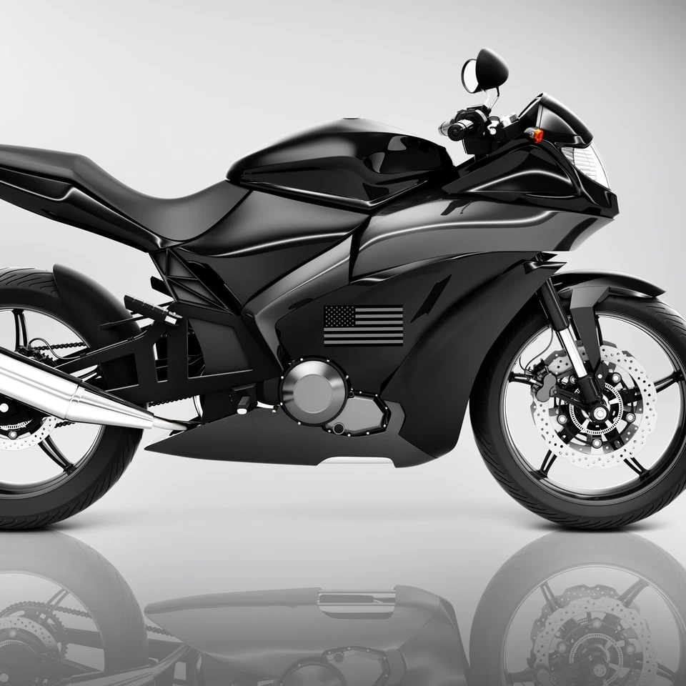 Calcomanía adhesiva clásica gris tenue bandera estadounidense vinilo coche camión militar Foto 4 de 4