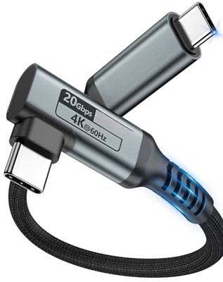 USB-C 3.2 gen2x2 20GB 4K@Kabel kurzes Datenkabel Ladekabel 31cm Schnellladekabel