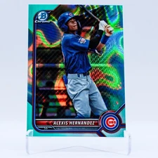 2022 Bowman Chrome Alexis Hernandez Aqua Lava Refractor /199 #BDC-173