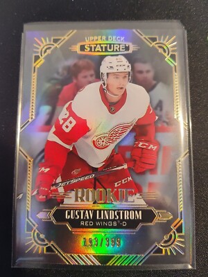 2020-21 UPPER DECK STATURE GUSTAV LINDSTROM ROOKIE /399 DETROIT RED WINGS