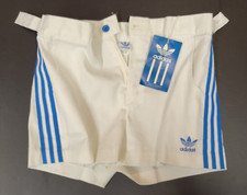 Adidas Single Stitch Shorts NWT Trefoil 3 Striped VTG Size 18 USA Adidas Tag NOS