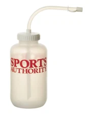 Sports Authority Squeeze Water Bottle with Straw White 1 Liter 33.8oz New