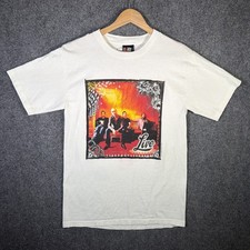 Vintage Live Shirt Mens Medium White 90s Dist...