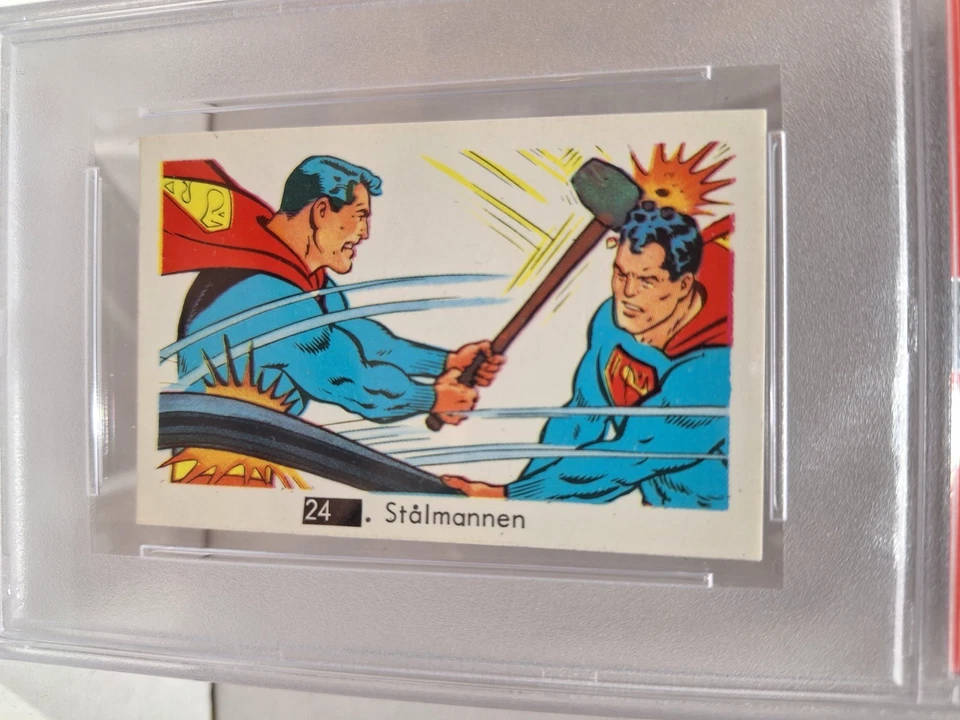 1967 Superman Nummerbilder #24 Stalmannen PSA 8 Superman vs Superman POP 1 - Image 2 of 3