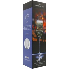 Dartington Champagne Flute Glitz Collection Hand Finished Single Glass 210ml