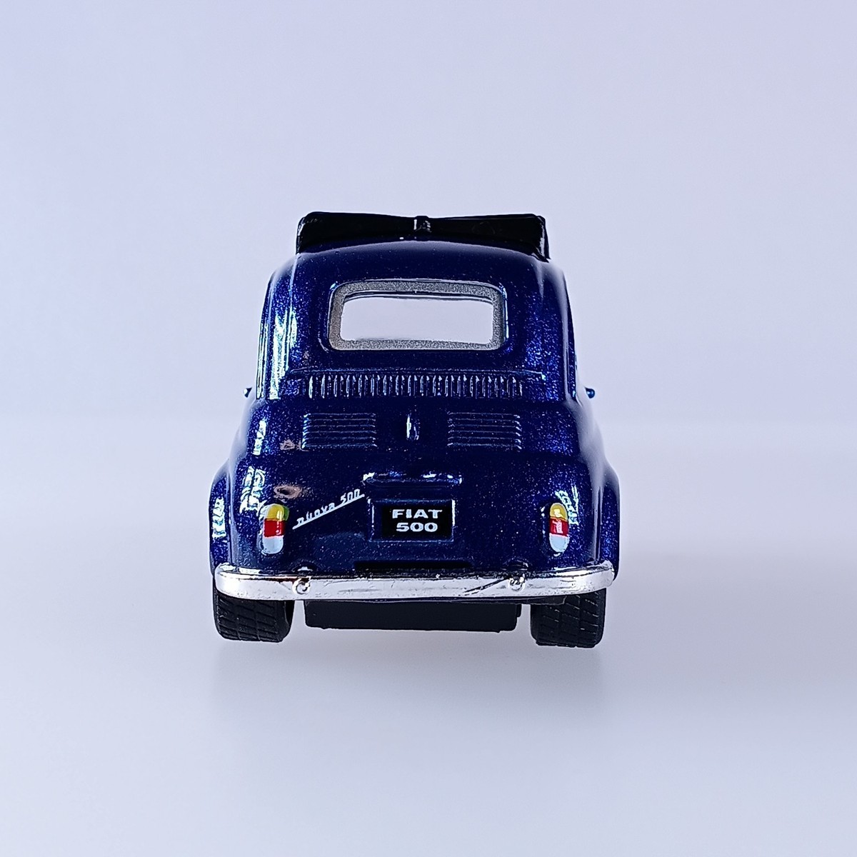 Blue FIAT 500 1/48 Cinquecento Die-Cast Mini Car (Pull Back) From