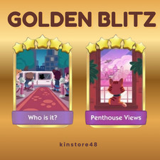 Mono Go GOLDEN BLITZ - PENTHOUSE VIEWS / WHO IS IT? - 5⭐️Stickers🔥FAST RESPONSE
