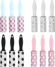 12 Pcs Mini Lint Roller Travel Size for Pet Hair Extra Sticky and Clothes