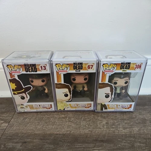 Funko Pop! Vinyl Lot The Walking Dead - Rick Grimes #13, #67, and #306,