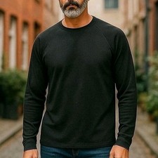 Orvis Men's Cascade Long Sleeve Crew Neck Shirt Large Cinder XL Fishing Outdoor