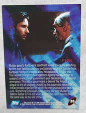 topps The X-FILES Trading Card FEMA No. 28 Used