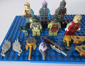 LEGO&reg; Chima Minifigure  lot- Flinx Maula Mottrot elephant tribe Vardy vulture