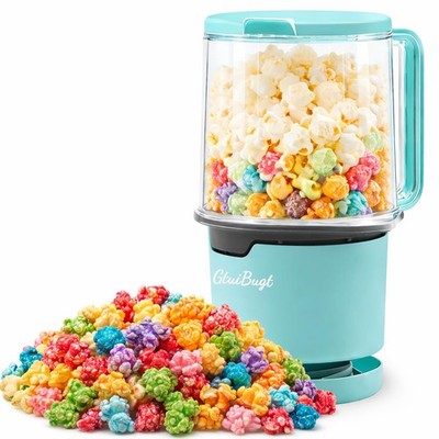 Popcorn Maker 8 Cups Capacity Hot Air Popcorn Popper with Handle - Quick Snack