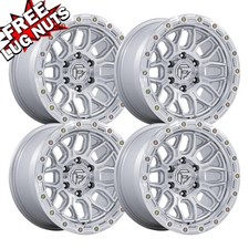Set-4 Fuel Fc881 Surge 18x9 6x135 Gloss Silver 1mm Wheels Rims 18 Inch