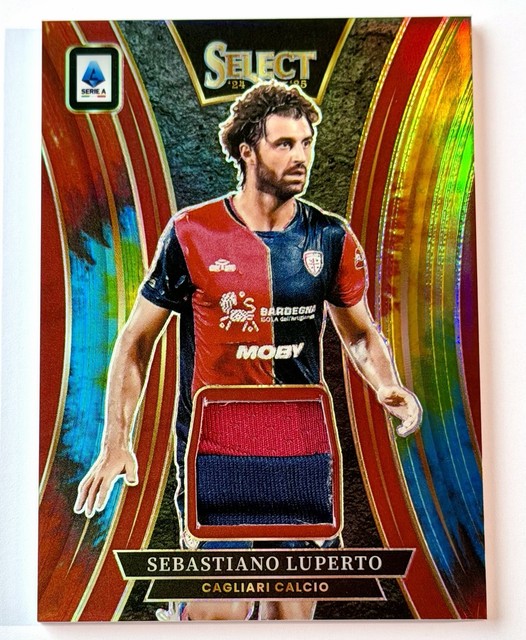 2024-25 Panini Select Tie-Dye Swatch #/25 Sebastiano Luperto Cagliari