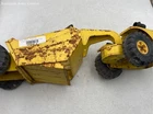 Vintage Tonka Yellow Pressed Steel Scraper Road Grader Construction Vehicle Toy