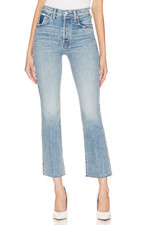 NWT Mother Tripper Flood Fray in Left In The Dust High Rise Crop Jeans 26