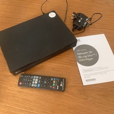 LG Blu Ray Player BP556 With Remote Control Power Cable & Instructions Tested