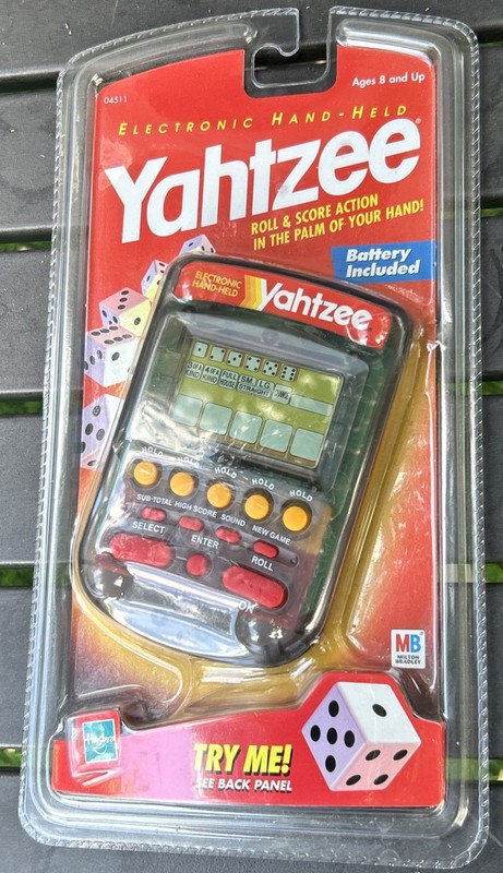 Electronic Yahtzee Handheld Game 1999 Milton Bradley Hasbro Brand NEW SEALED