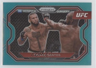 2021 Panini Prizm UFC Teal Prizm 49/49 Thiago Santos #197 01b5