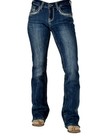 Cowgirl Tuff Western Jean Women Barbed Wire 26 X-Long Dark Wash JBTARE CLEARANCE — photo 1