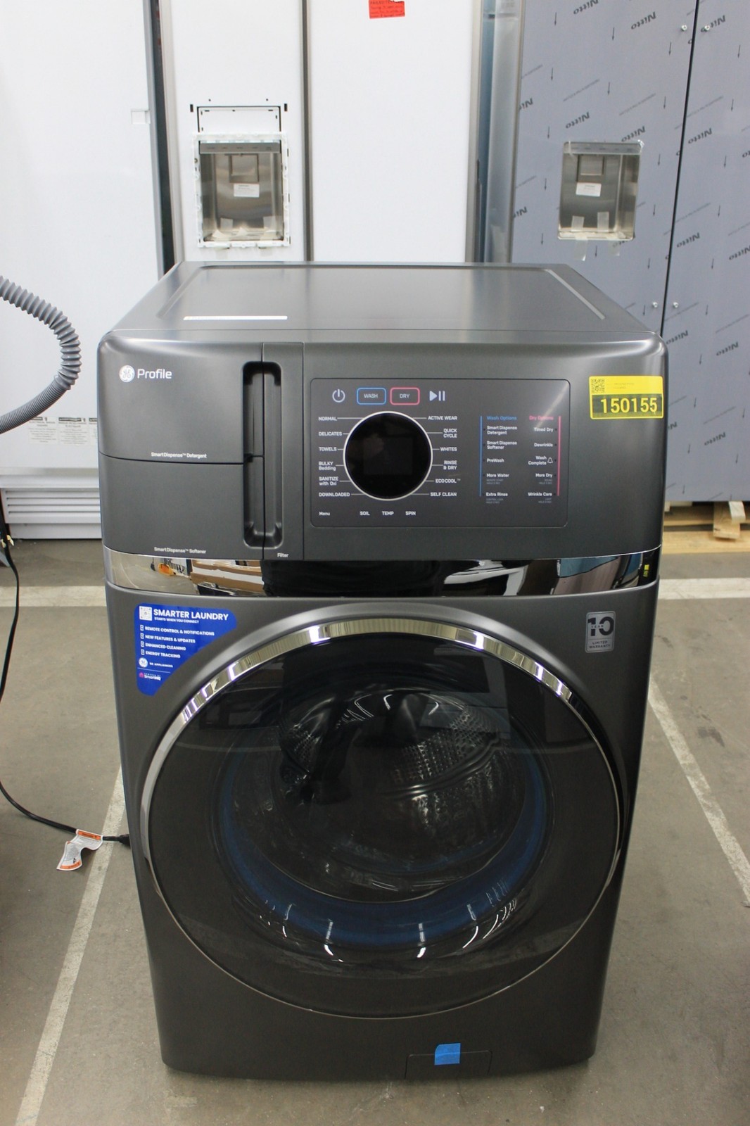 GE Profile PFQ97HSPVDS 28" Carbon Graphite Washer/Dryer Combo #150155