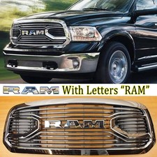 Grill For Dodge Ram 1500 2013-2018 Big Horn Grille Chrome Front Bumper Wletter Grill For Dodge Ram 1500 2013-2018 Big Horn Grille Chrome Front Bumper Wletter