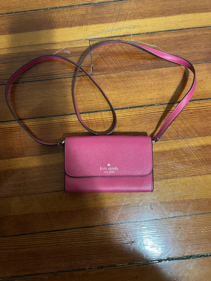Bandolera Kate Spade Brynn Pequeña Solapa, Rosa Rubí K4804 Nueva con Etiquetas