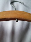 10" Antique Wood Child Baby Traditional Non-Slip Clothes Hanger w/ Metal Hook — photo 2