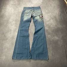 Dolce & Gabbana bootcut Jeans S W28 L30 rare print blau vintage style