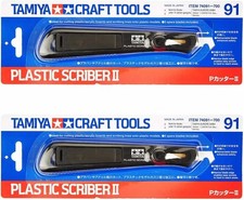 Tamiya Plastic Scriber II Craft Tool Scribing RC Modelling Scoring 74091 x2