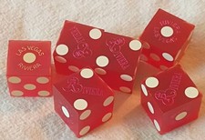 Lot Of 6 Vintage Riviera Hotel & Casino Dice Las Vegas D8