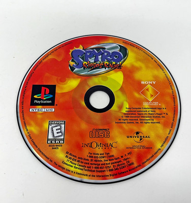 Spyro 2: Ripto's Rage! For PS1 Disc Only Used Tested Works
