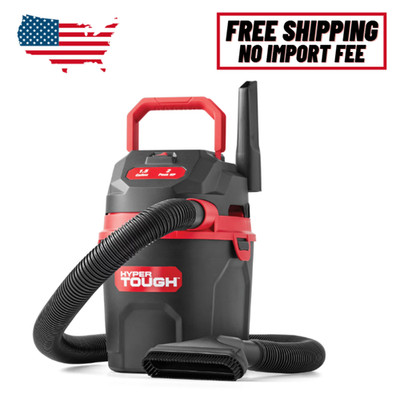 Hyper Tough Handheld Wet Dry Vacuum Cleaner 1.5 Gal 2HP w/10ft Hose