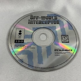 Off World Interceptor Panasonic 3DO Video Game Disc & Manual Only