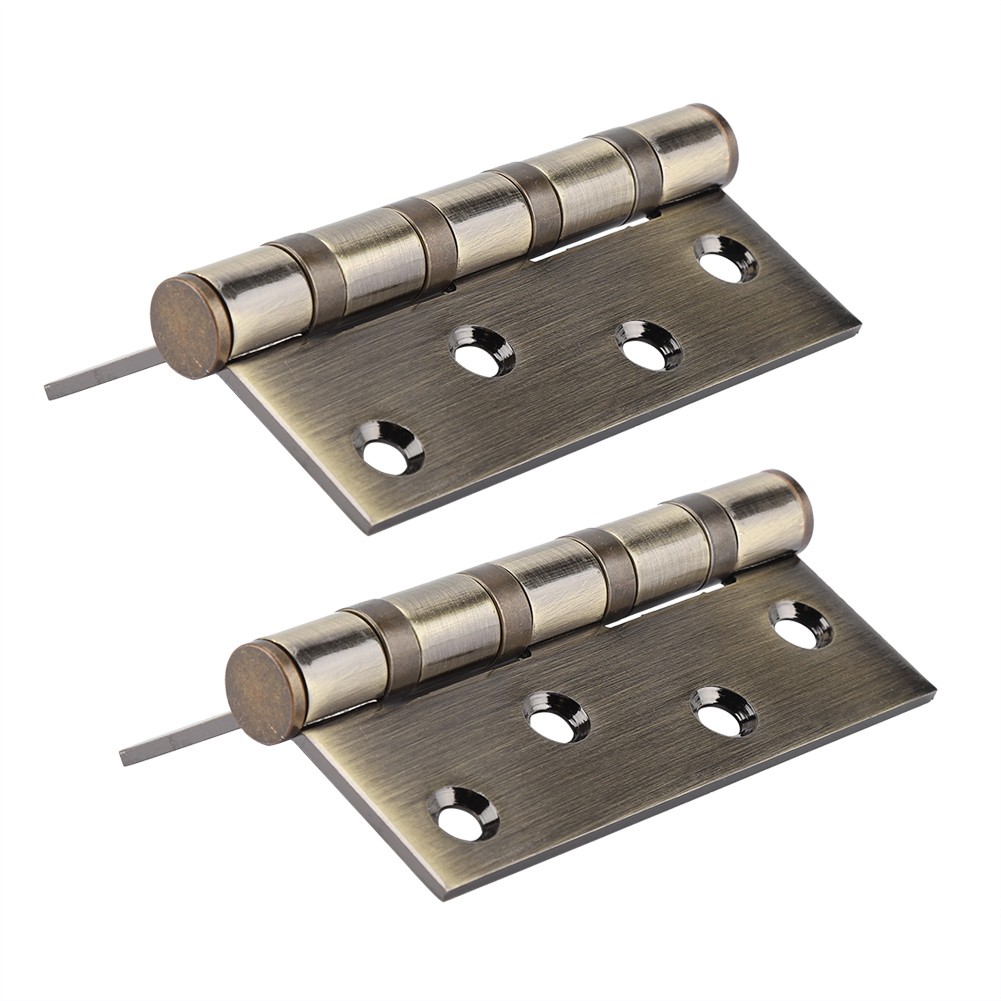 4in 3mm Stainless Steel Door Hinge Loose Pin Muffler Buffer Hinges Mute Be KRI✈️